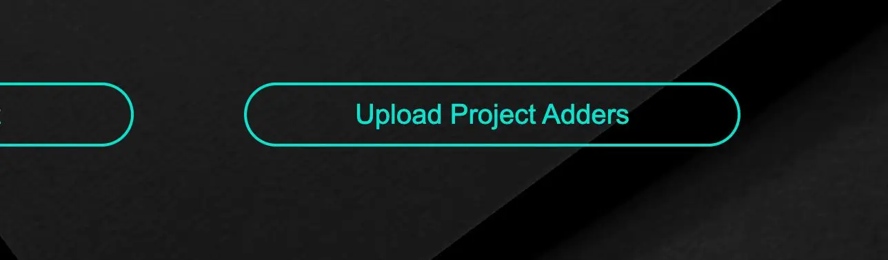 STAKT application interface showing 'Upload Project Adders' button for managing adders in comp plans.