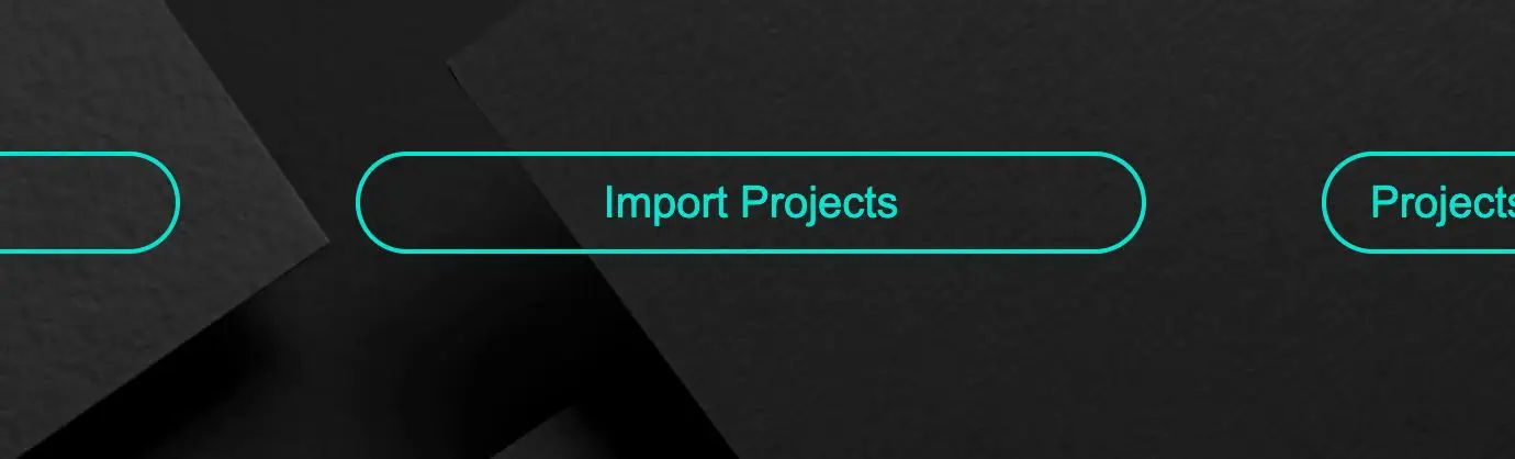 STAKT application interface showing the 'Import Projects' button for project management.