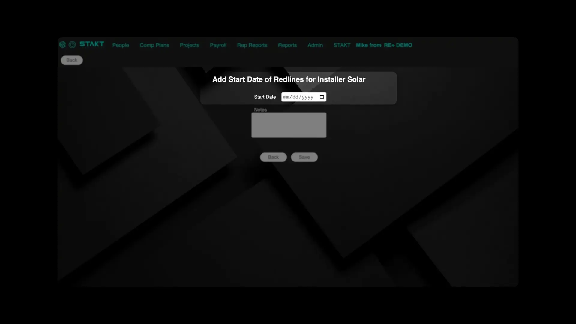 STAKT - Add Start Date of Redlines for Installer Solar page