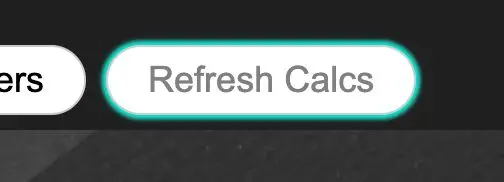 STAKT application 'Refresh Calcs' button in the Projects feature.
